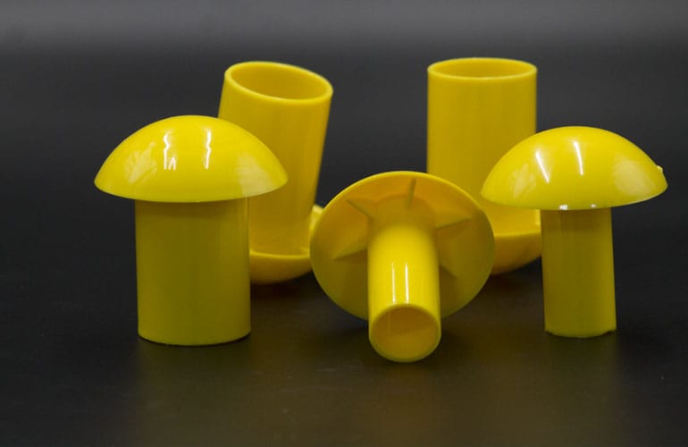 Mushroom rebar cap